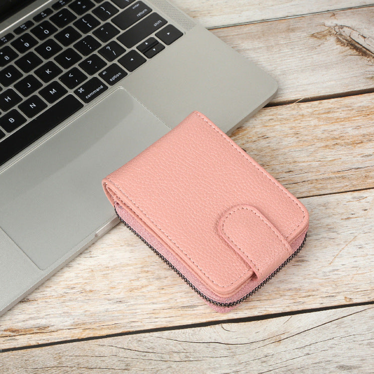 Men's Expanding Swiping Driving License Leather Card Holder