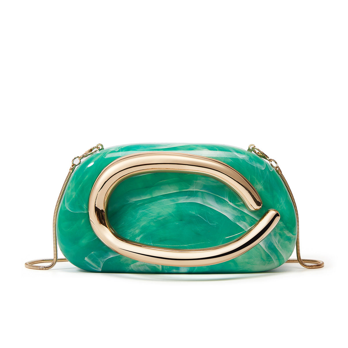 Women's Metal Clutch Box Details Decorative Personality Design Mini Women's Messenger Bag