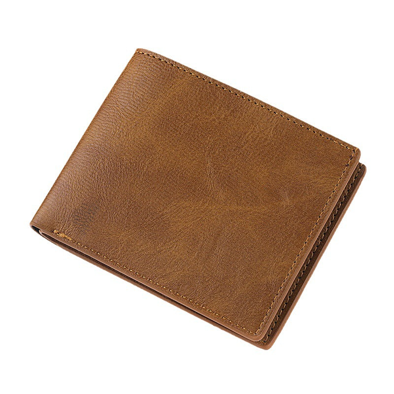 Men's Slouchy Horizontal Short Retro None Men's Wallets