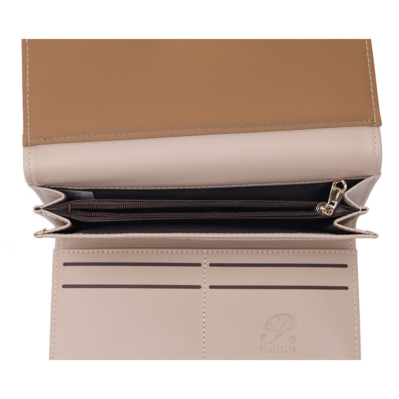 Women's Korean Simple Versatile Large Capacity Multiple Slots Ladies Wallet