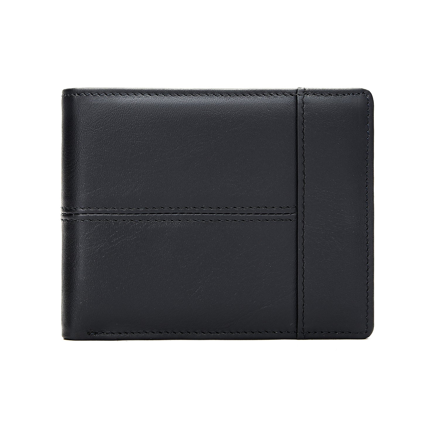 Men's Short First Layer Cowhide Multiple Slots Men's Wallets