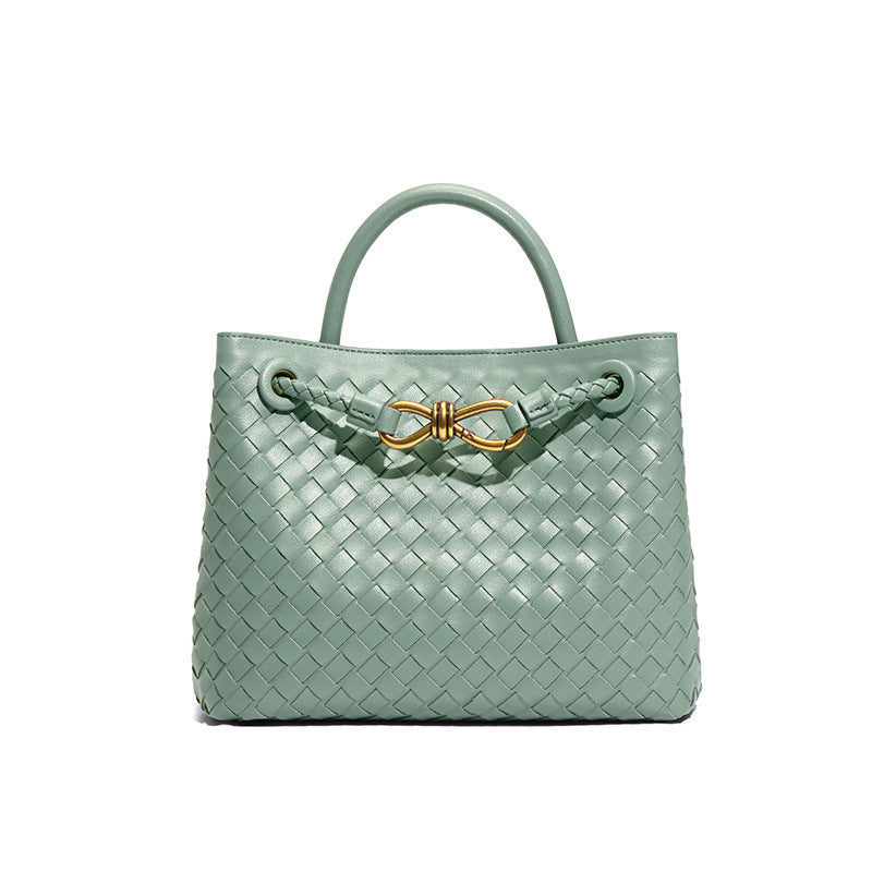 Women's Bow Hand-woven Simple Portable Classic Style Women's Shoulder Bag