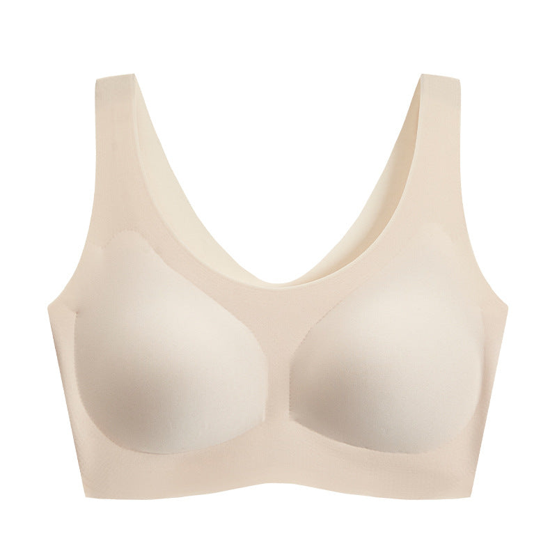 Women's Back Big Chest Small No Steel Bras