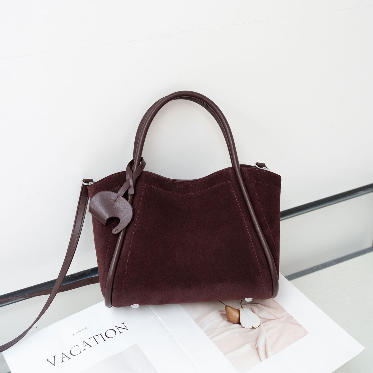 Frosted Cowhide Lady's Elegant Portable Commuter Fashion Women's Shoulder Bag