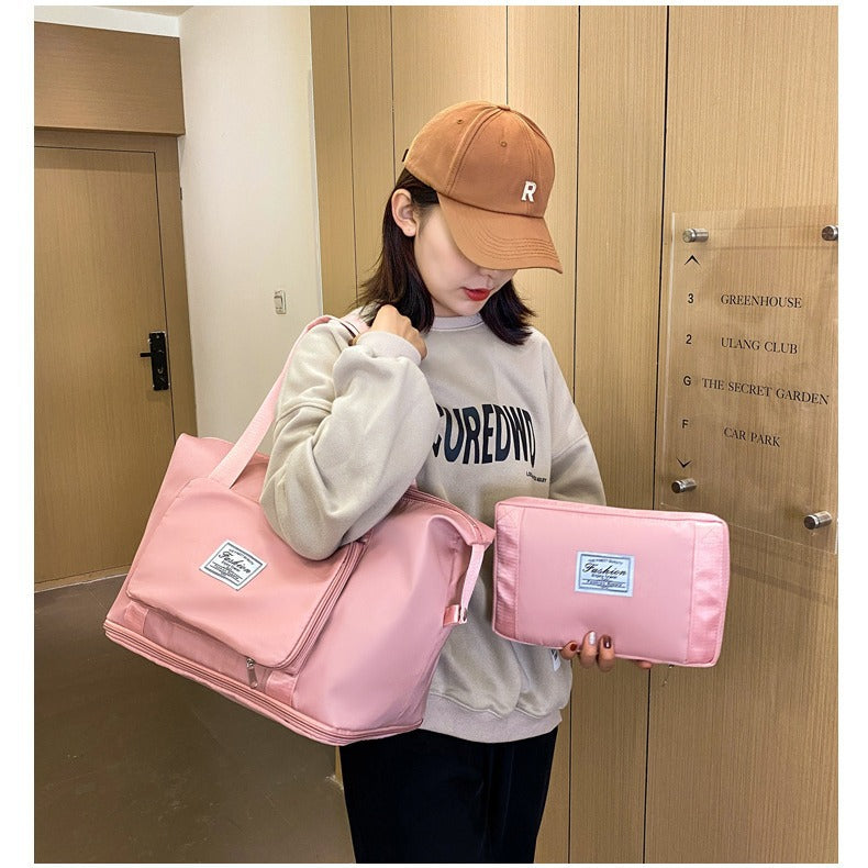 Foldable Large Size Capacity Female Fashion Travel Bags