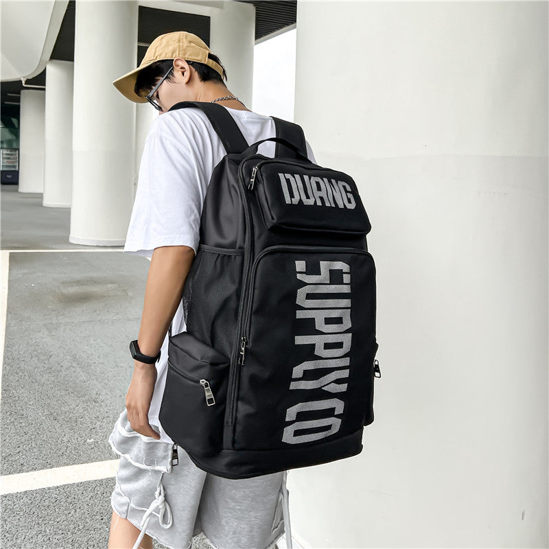 Style Black Street Male Female Korean Backpacks