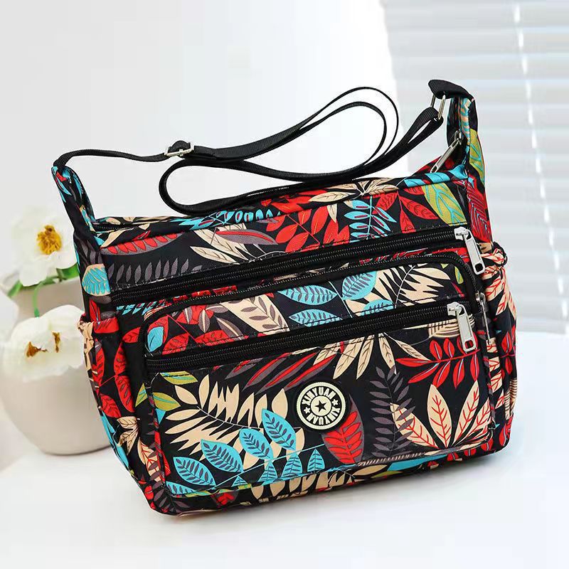 Women's Stall Flower Cloth Oxford Practical Canvas Crossbody Bags