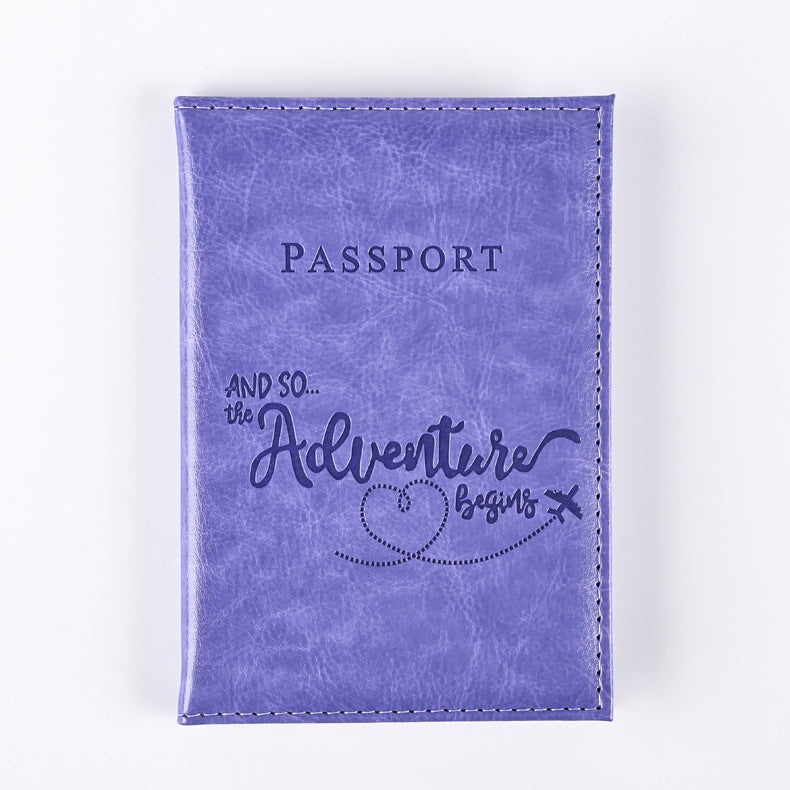 Grain Color Changing Passport Cover Ticket Card Holder