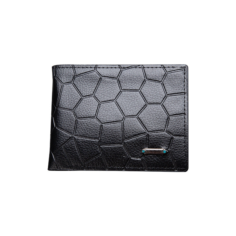 Men's Business Fashion Stone Pattern Leisure Large Men's Wallets