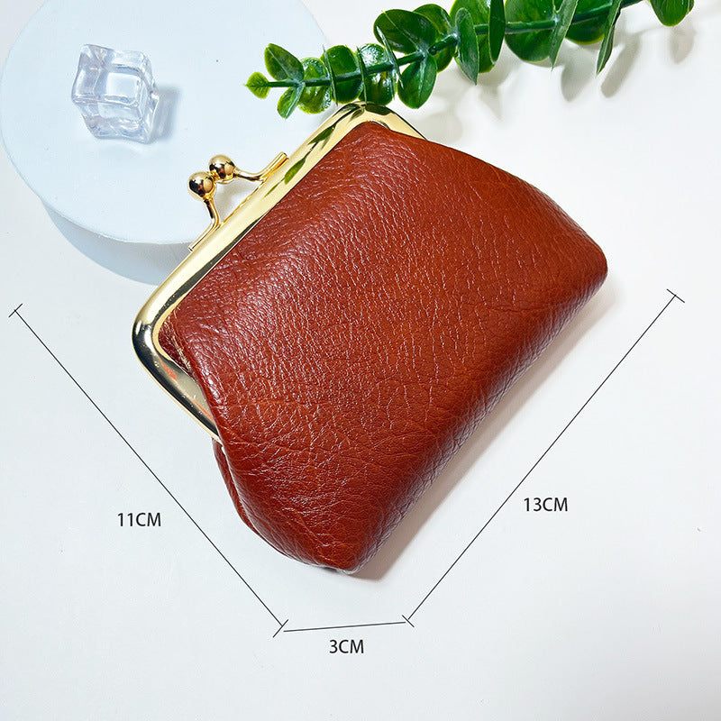 Women's Mini Retro Short Candy Color Pocket Coin Purses