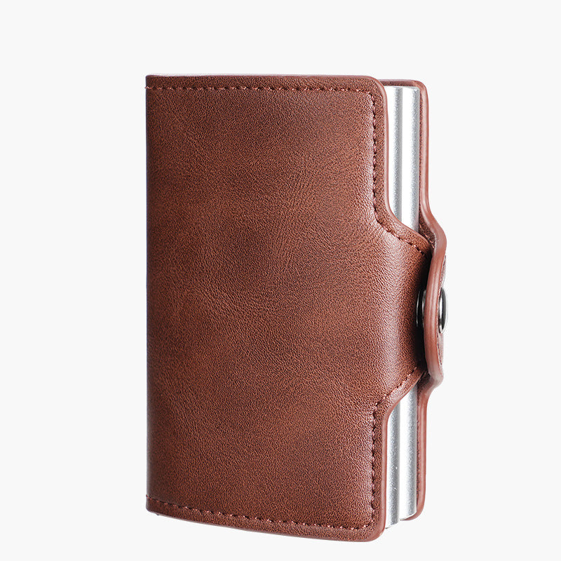 Slots Antimagnetic Man Pair Aluminum Box Men's Wallets