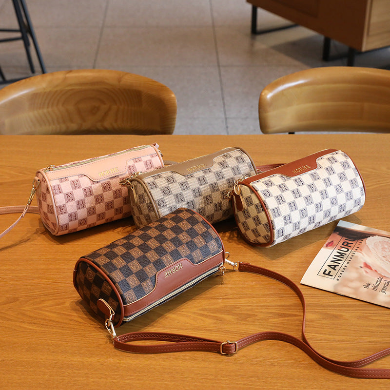 Women's Simple Vintage Printed Niche Round Shoulder Bags