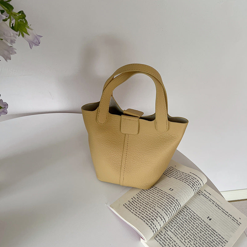 Korean Style Soft Texture Portable Personalized Vegetable Bucket Bags