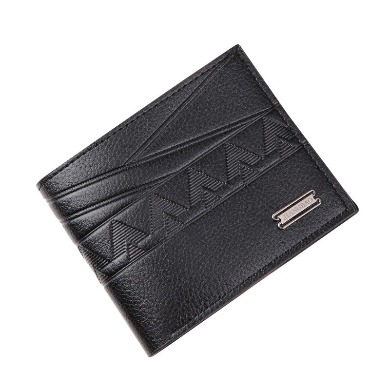 Men's Green Fashion Embossing Horizontal Soft Leather Large Men's Wallets