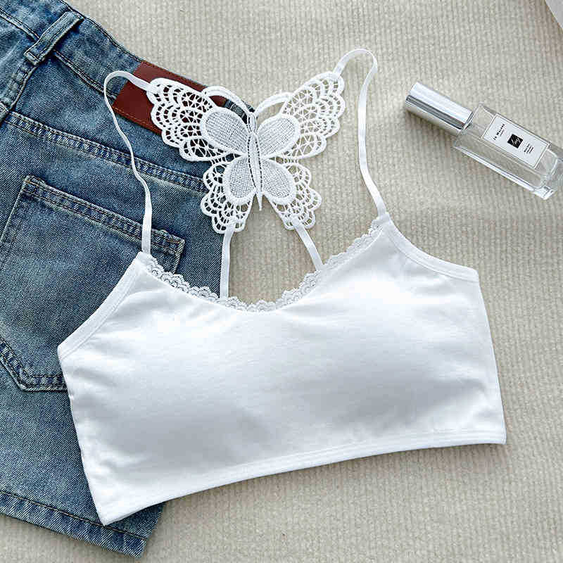 Lace Sexy Little Suspenders Butterfly Beautiful Back Wrapped Chest Tanks Camis