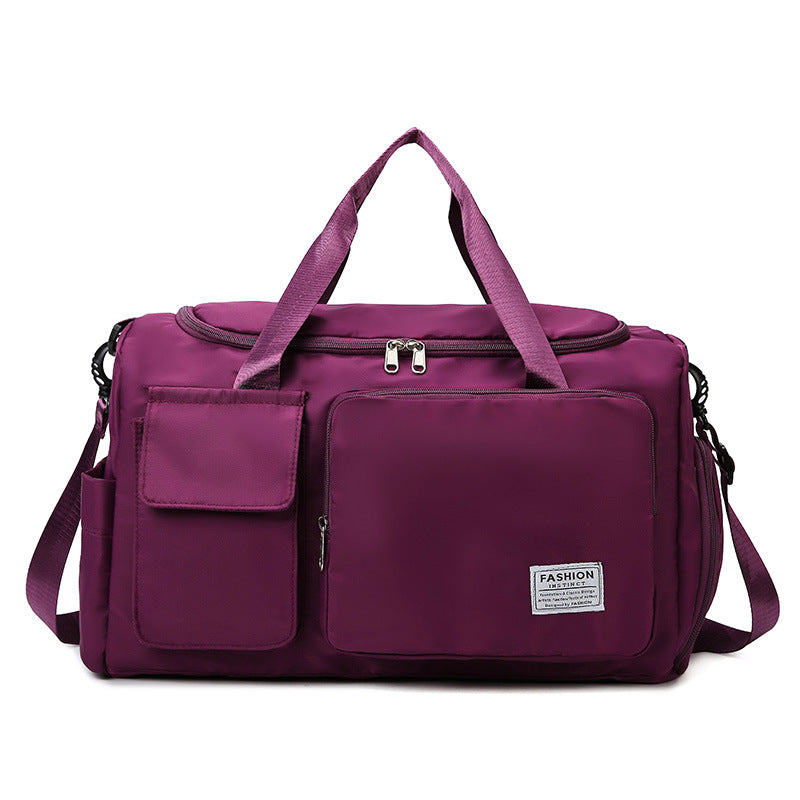 Dry Wet Separation Contrast Color Short Luggage