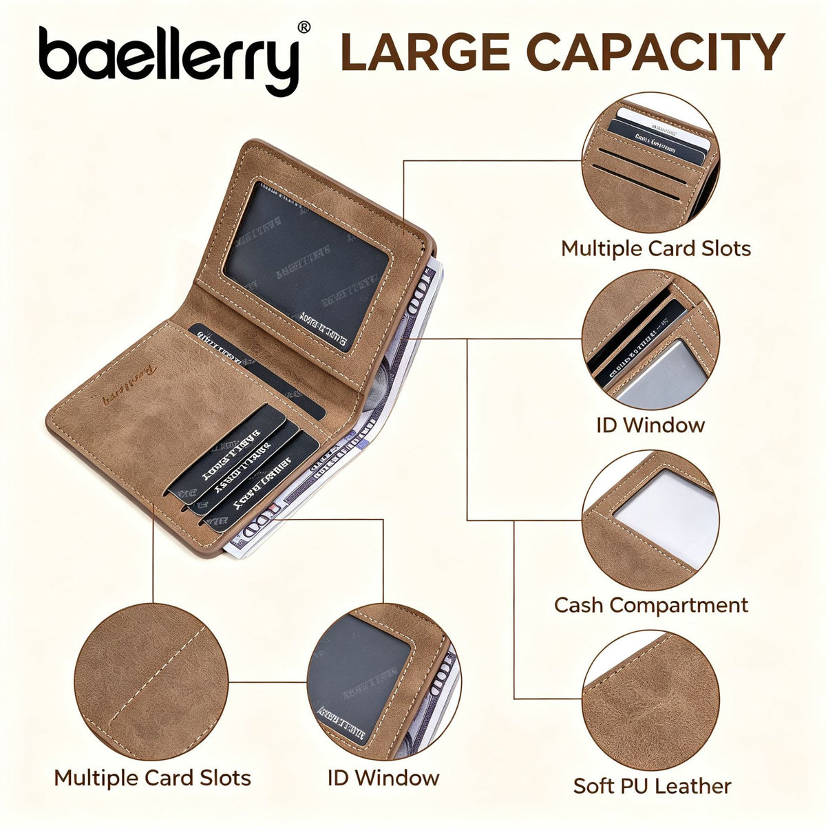 Men's Short High-grade One Simple Leather Men's Wallet
