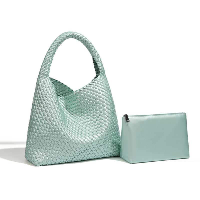 Women's Hand-woven Fashion Portable Korean Style Large Capacity Women's Shoulder Bag