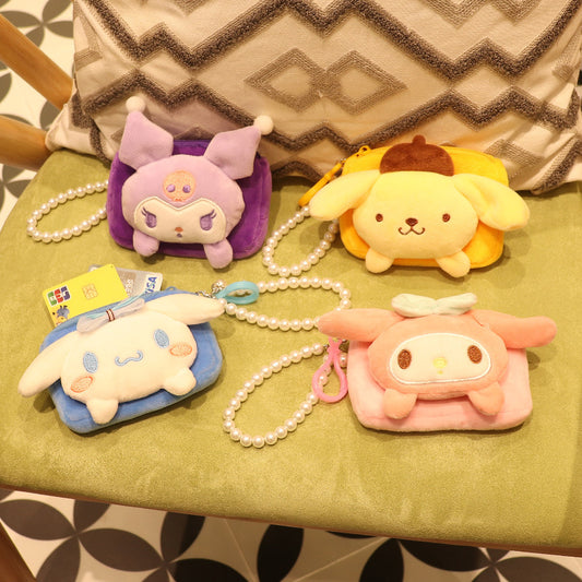 Women's Cute Creative Plush Change Packet Hanging Coin Purses