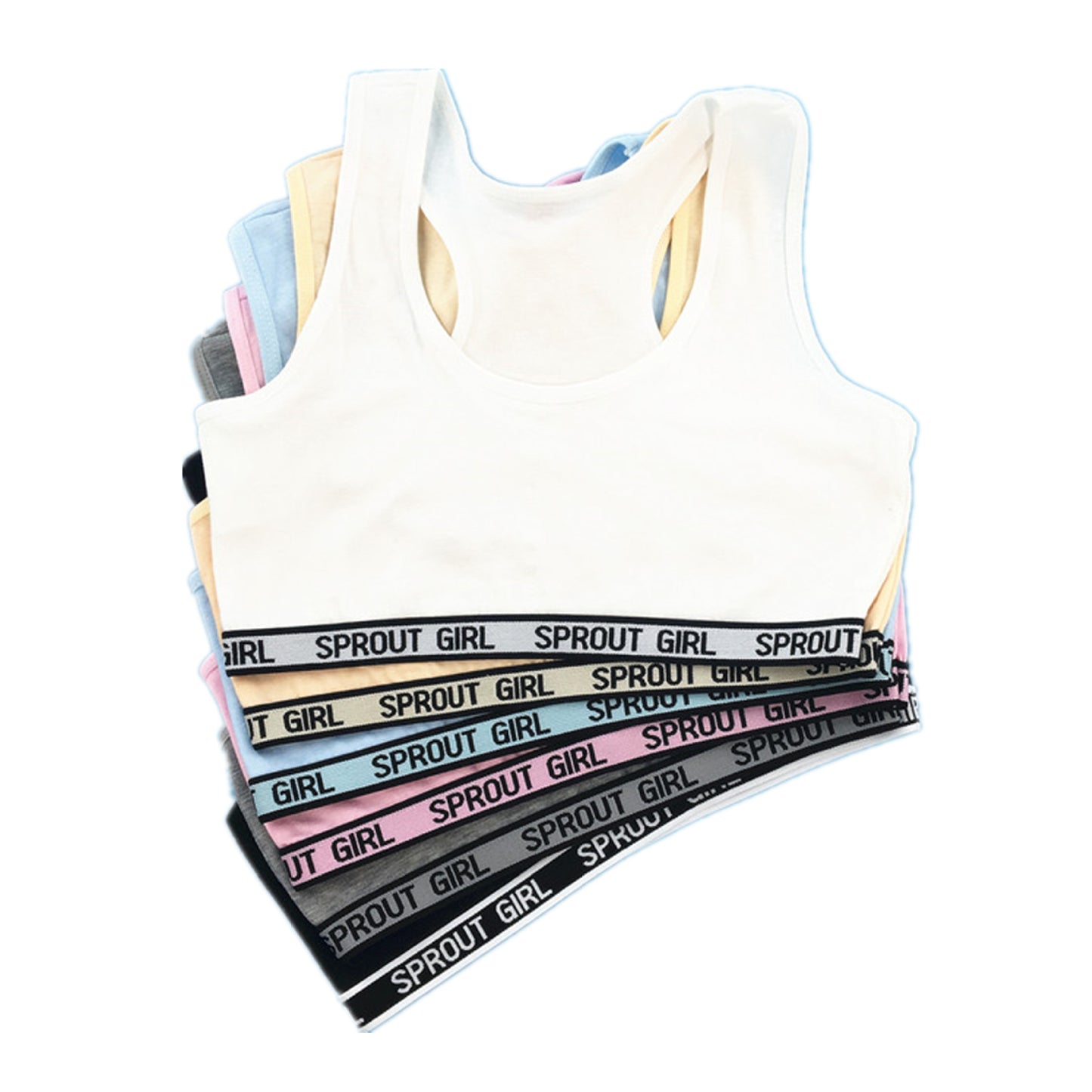 Side Work Back Fashion Teenage Puberty Underwear 2 Without Tanks Camis