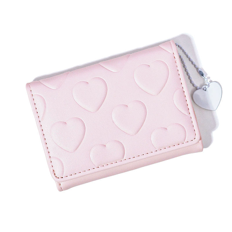 Korean Style Cute Refreshing Trifold Niche Ladies Wallets