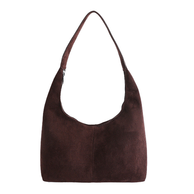 Women's Retro Fashion Frosted Large Capacity Western Style Good-looking Stylish Women's Shoulder Bag