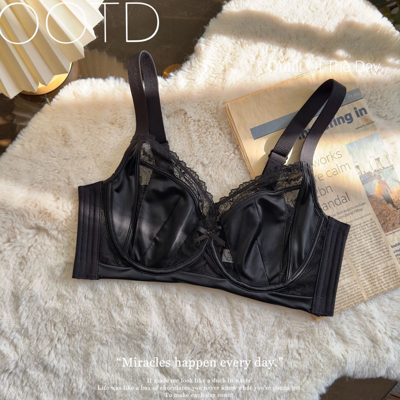 Women's Large Chest Small Breast Holding Seamless Rabbit Bras
