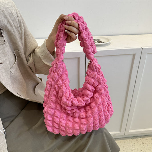 Bubble Flower Family Lunch Daily Commuter Shoulder Bags