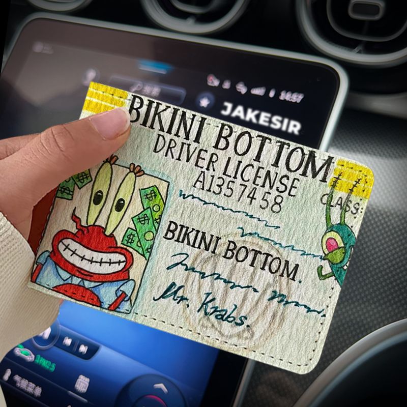 Sponge Star Driving License Protective Cover Motor Card Holder