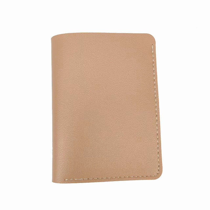 Women's Glossy Short With Buttons Two Fold Simple Driving Ladies Wallets