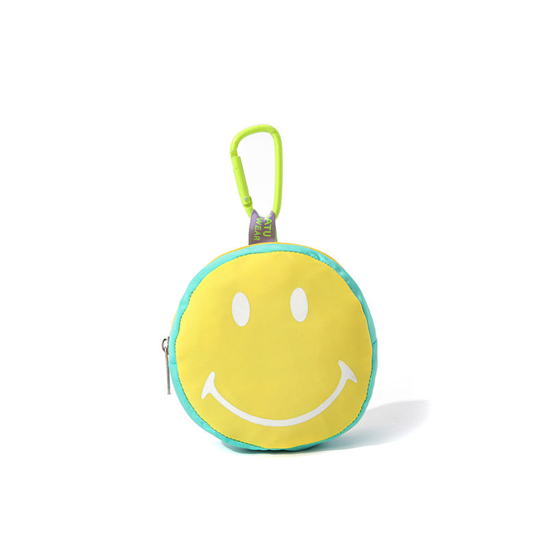 Women's & Men's Cartoon Candy Color Smiling Face Mini Coin Purses
