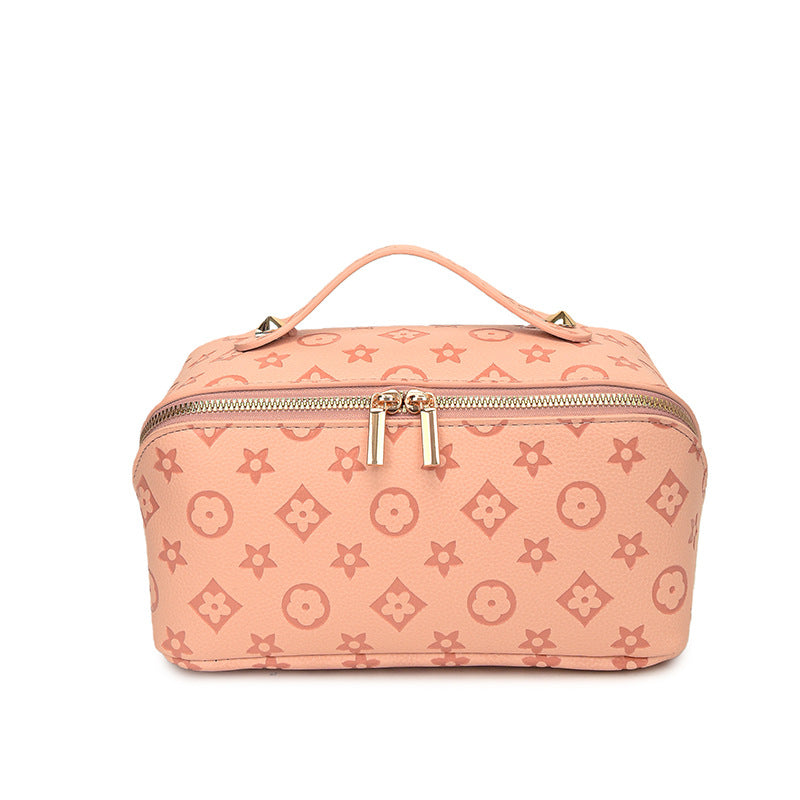 Women's Large Capacity Waterproof Portable Toiletries Storage Dressing Makeup Bag