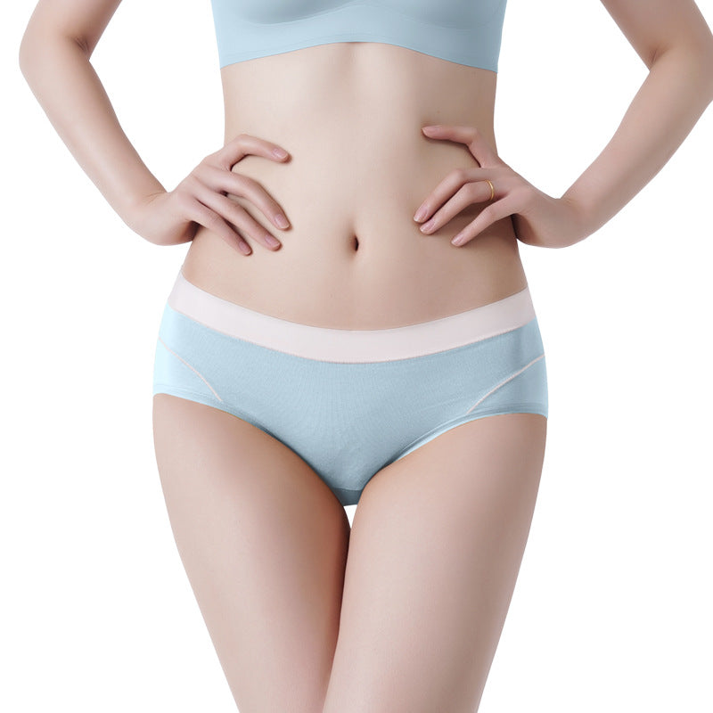 Full Pants Antibacterial Underwear Long-staple Cotton Mid Panties
