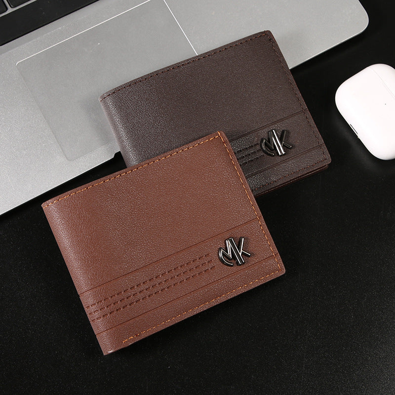 Men's Male Youth Short Business Horizontal Fashion Large Capacity Soft Men's Wallets