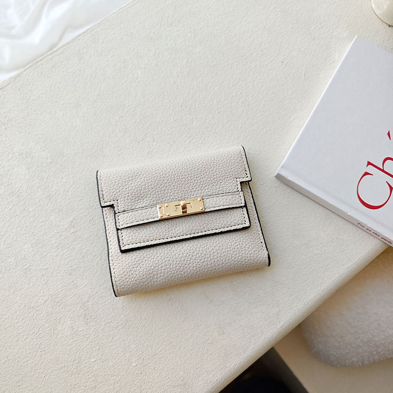 Women's Female Simple Korean Style Short Three Ladies Wallets