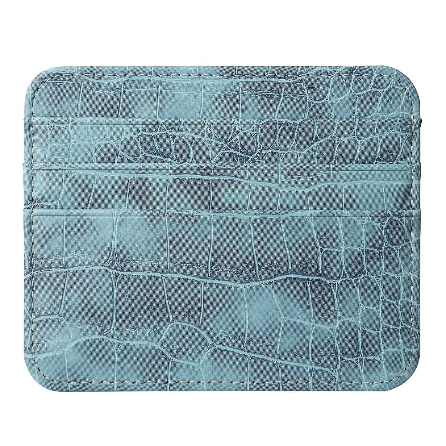 Double-sided Large Capacity Multiple Slots Leather Card Holder