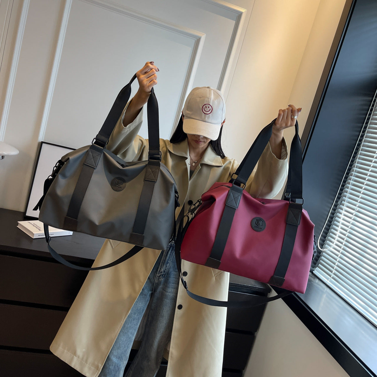 Women's & Men's & Large Capacity Oxford Cloth Storage Travel Bags