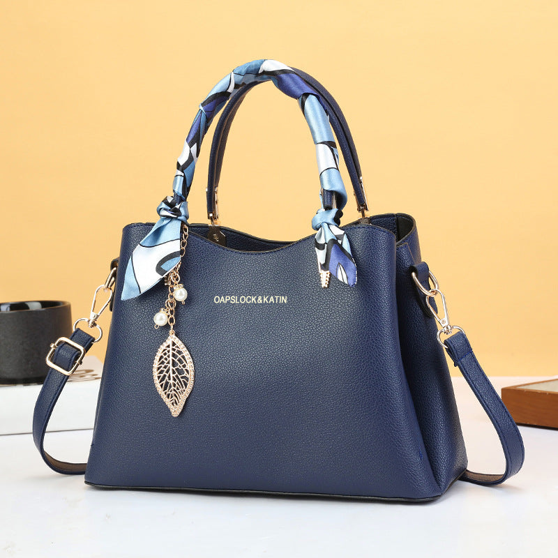 Women's Mother's Day Western Style Solid Color Large Handbags