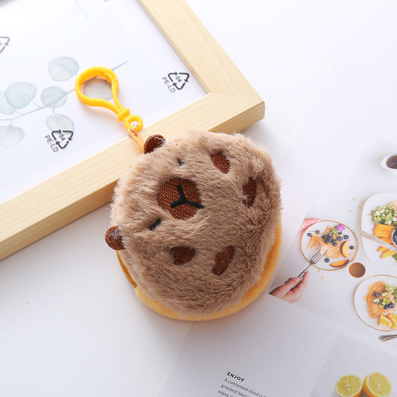 Women's Capybara Lovely Ears Guinea Pig Ornaments Coin Purses