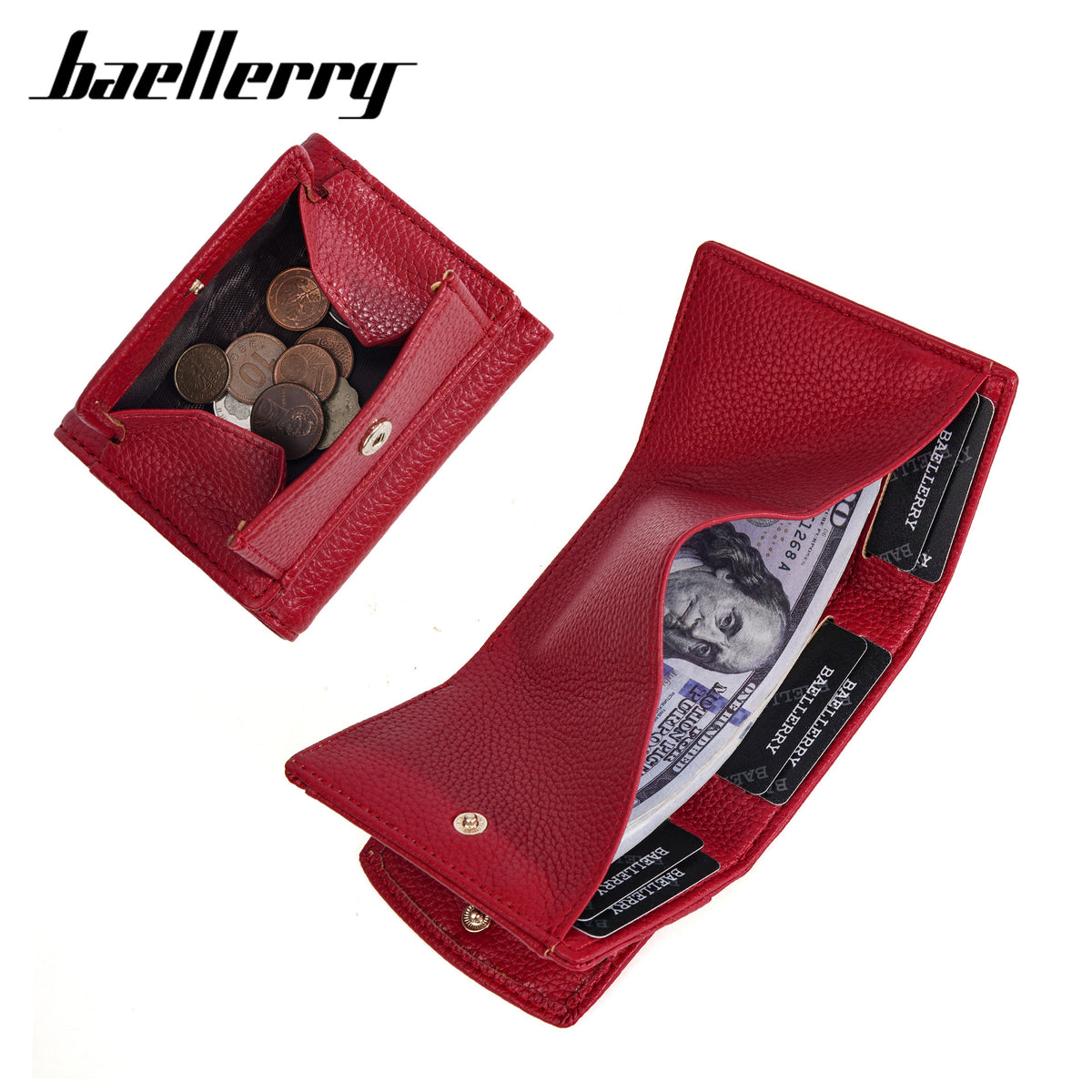 Attractive Women's Short Multiple Slots Mini Coin Purses