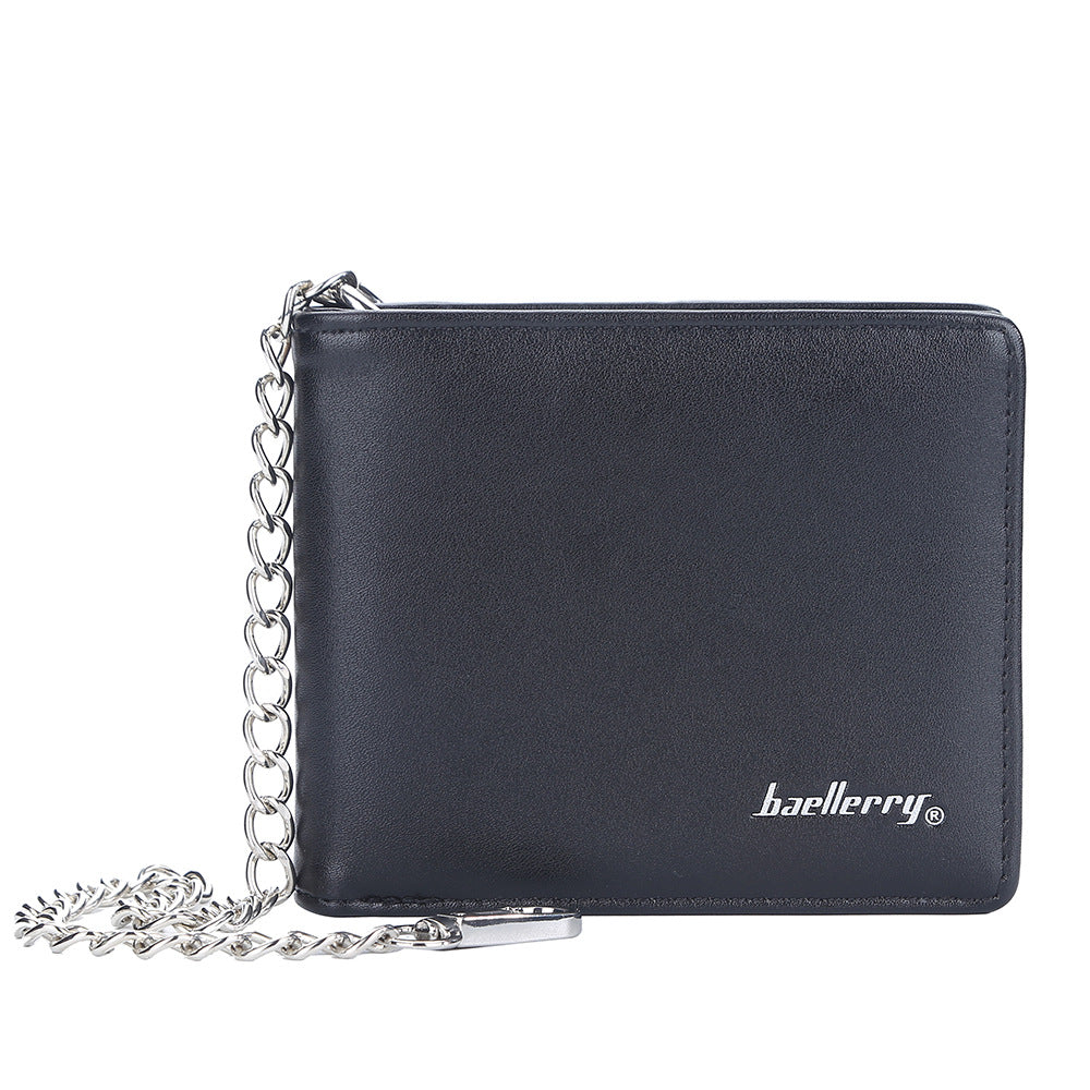 Popular Casual Men's Short Simple Chain Men's Wallets