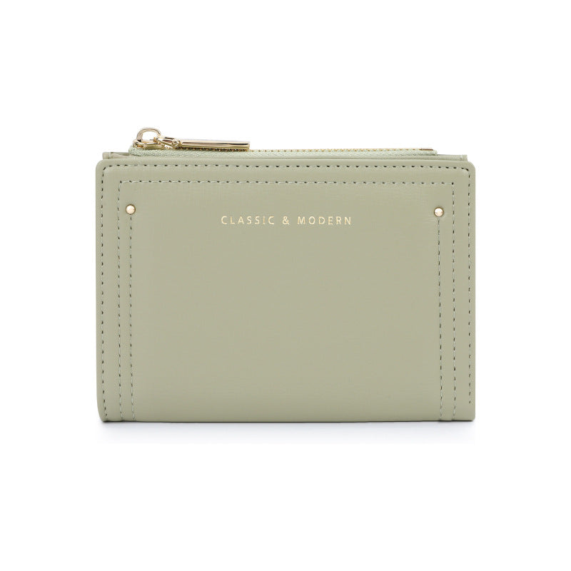 Slouchy Trendy Women's Short High-grade Folding Ladies Wallet