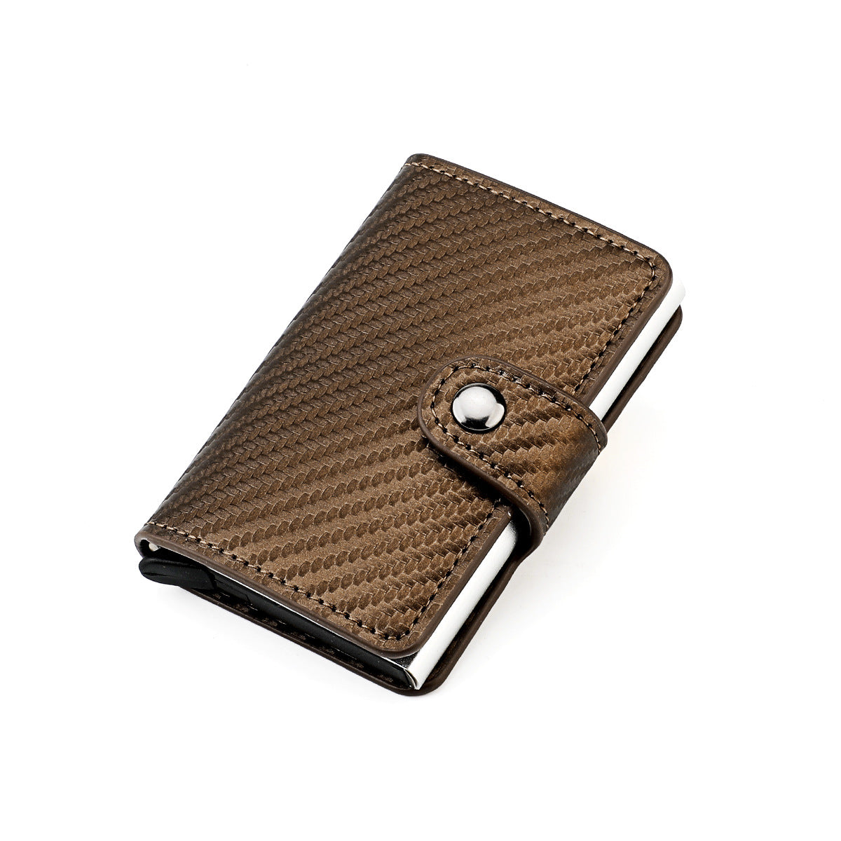 Men's Box Shielded Swiping Slim Credit Alloy Card Holder
