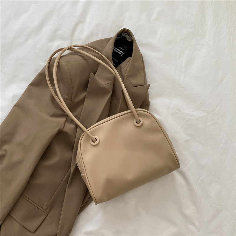 Women's Trendy Underarm Textured Shell Versatile Retro Shoulder Bags