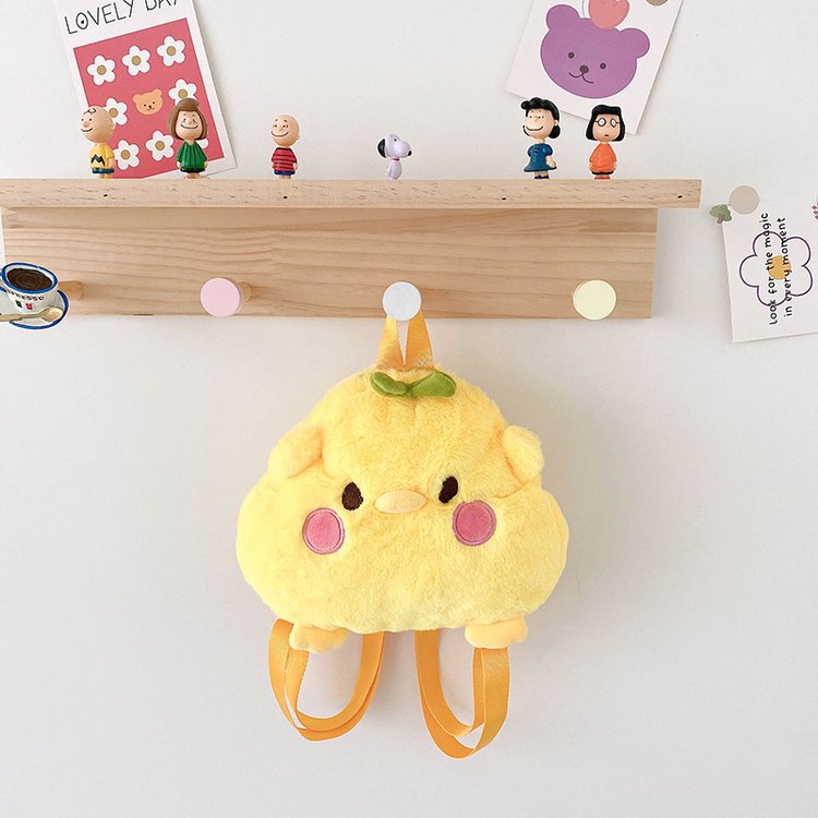 Children's Style Furry Girlish Cartoon Cute Doll Backpacks