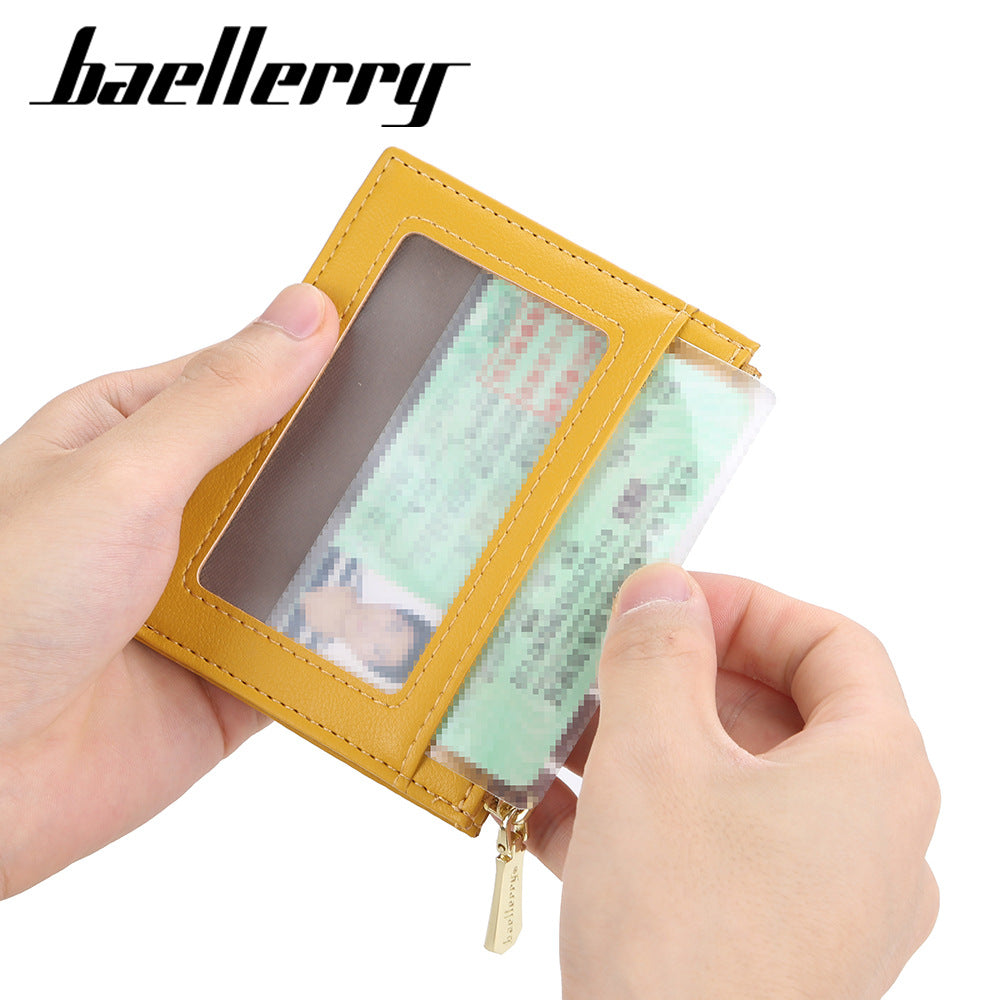 Women's Short Korean Style Zipper Fashion Large Capacity Ladies Wallet