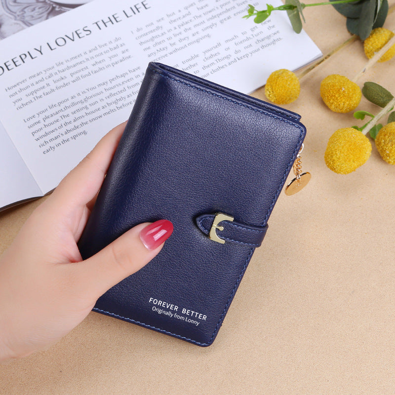 Women's Korean Large Capacity Mid-length Clutch Simple Ladies Wallet