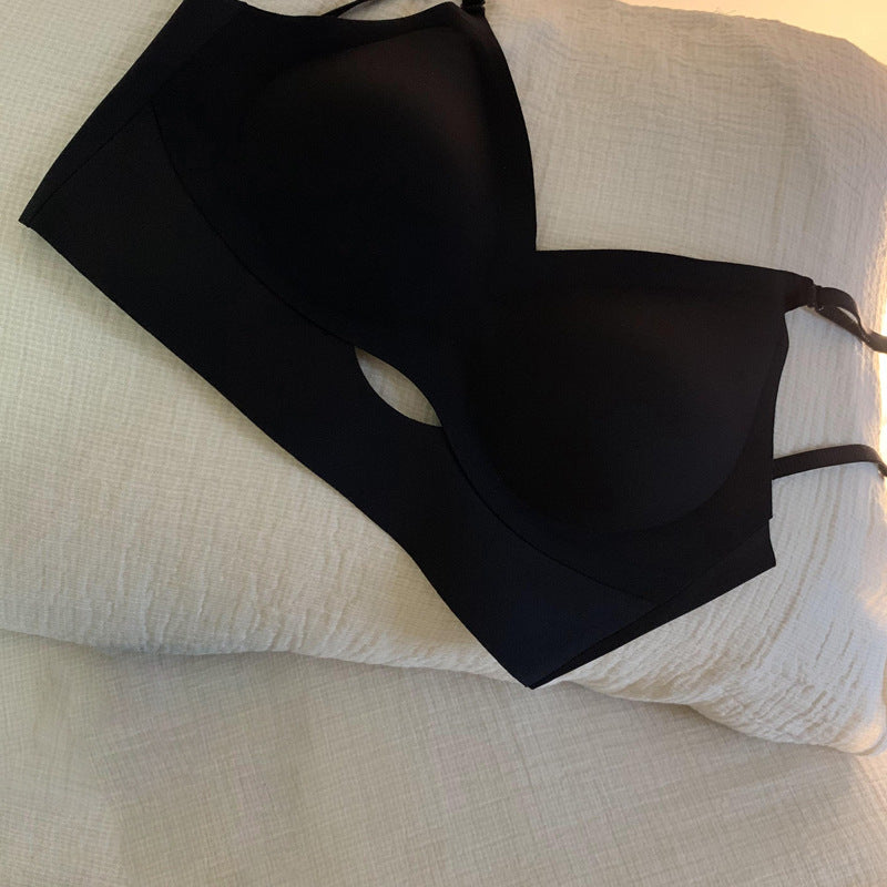 Women's Pure Seamless Bare Back Underwear Wireless Fixed Chest Bras