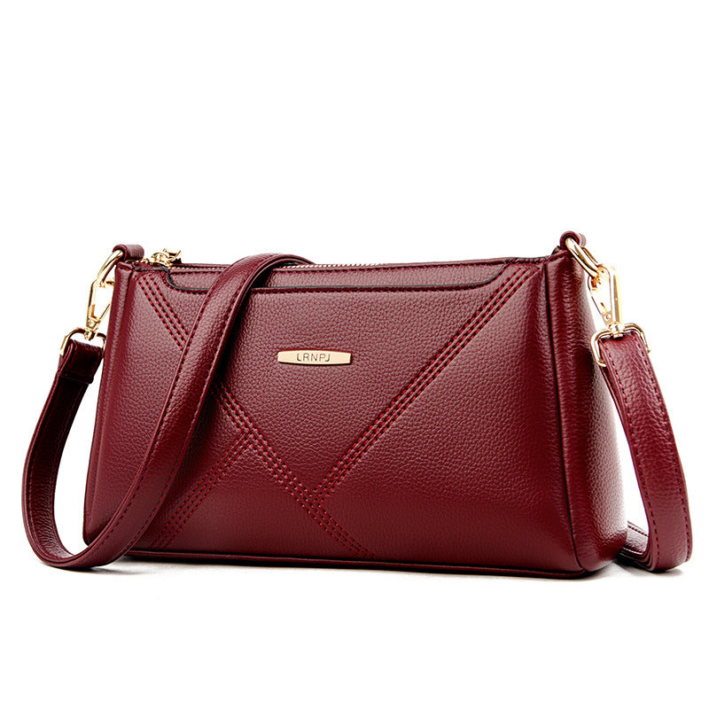 Women's Fashion Underarm Commute Texture Soft Leather Bags