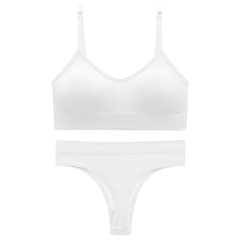 Women's Thin Wireless Push Up Comfort Beauty Lingerie Sets